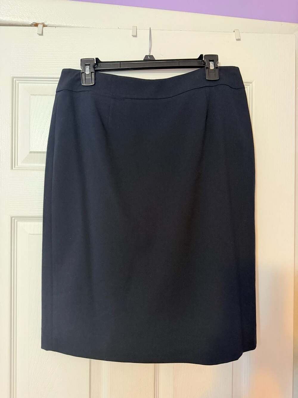 Calvin Klein Pencil Skirt Size 10 Black Lined Business